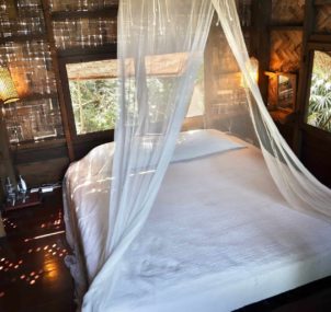 bedroom jungle hut